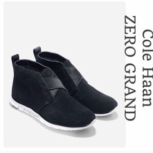Cole Haan Sporty Chic Black Suede ZEROGRAND bootie